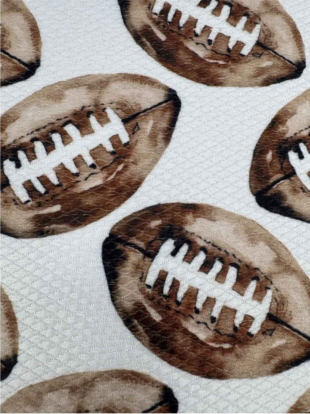 FOOTBALL ~ 2 Pack Reversible Drying Mat For Kitchen Counter ~ 16” x 19”